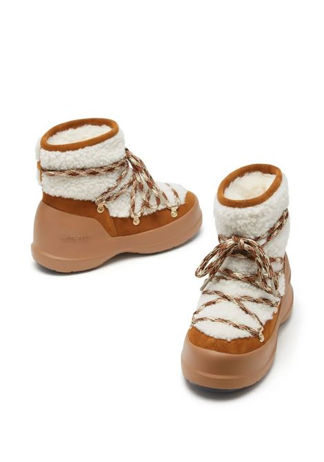 luna shearling boots woman whiskey MOON BOOT | 80D2480020MA03